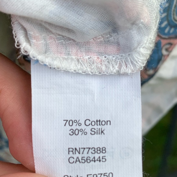 Madewell Paisley Floral Printed Tassel Blouse - Picture 10 of 11